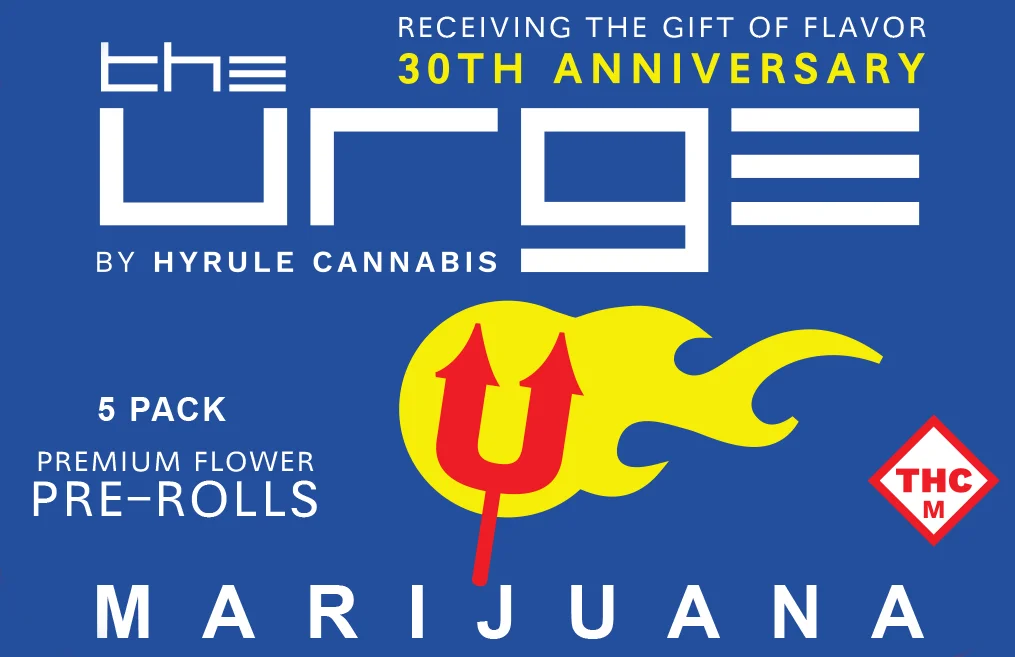 THE URGE X HYRULE 0.5g North End Punch Prerolls 5pk | Premium