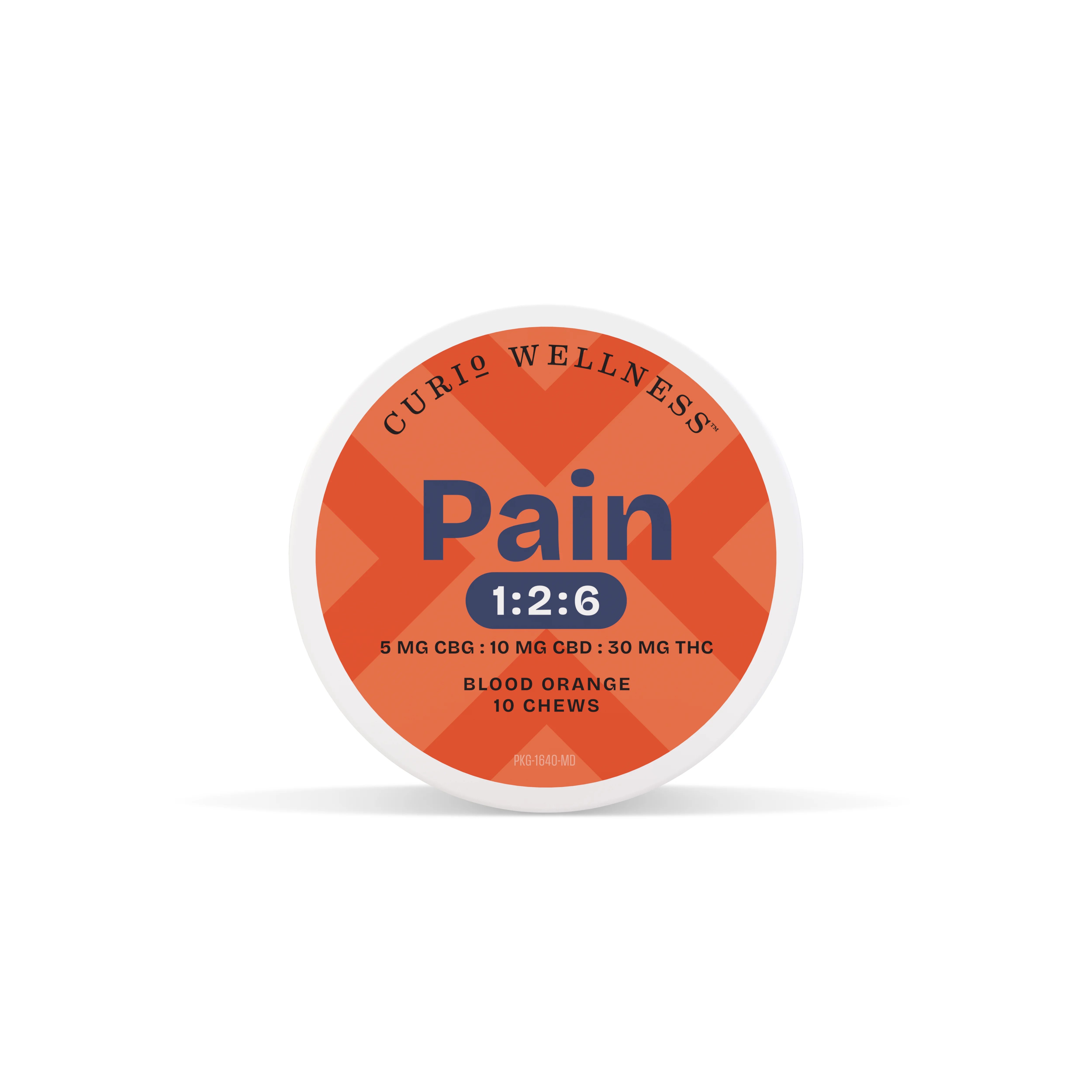 CURIO WELLNESS 300mg Blood Orange 1:2:6 (cbg:cbd:thc) Pain Chews