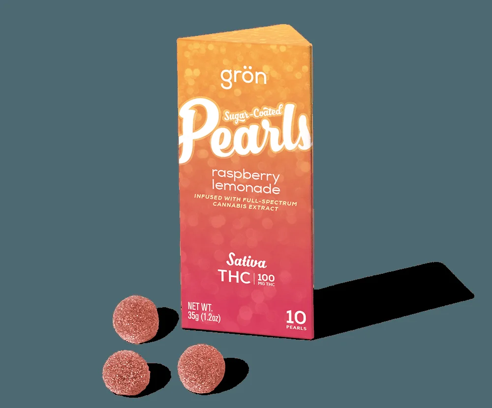 GRON 100mg Sativa Raspberry Lemonade Pearls | Premium Cannabis at
