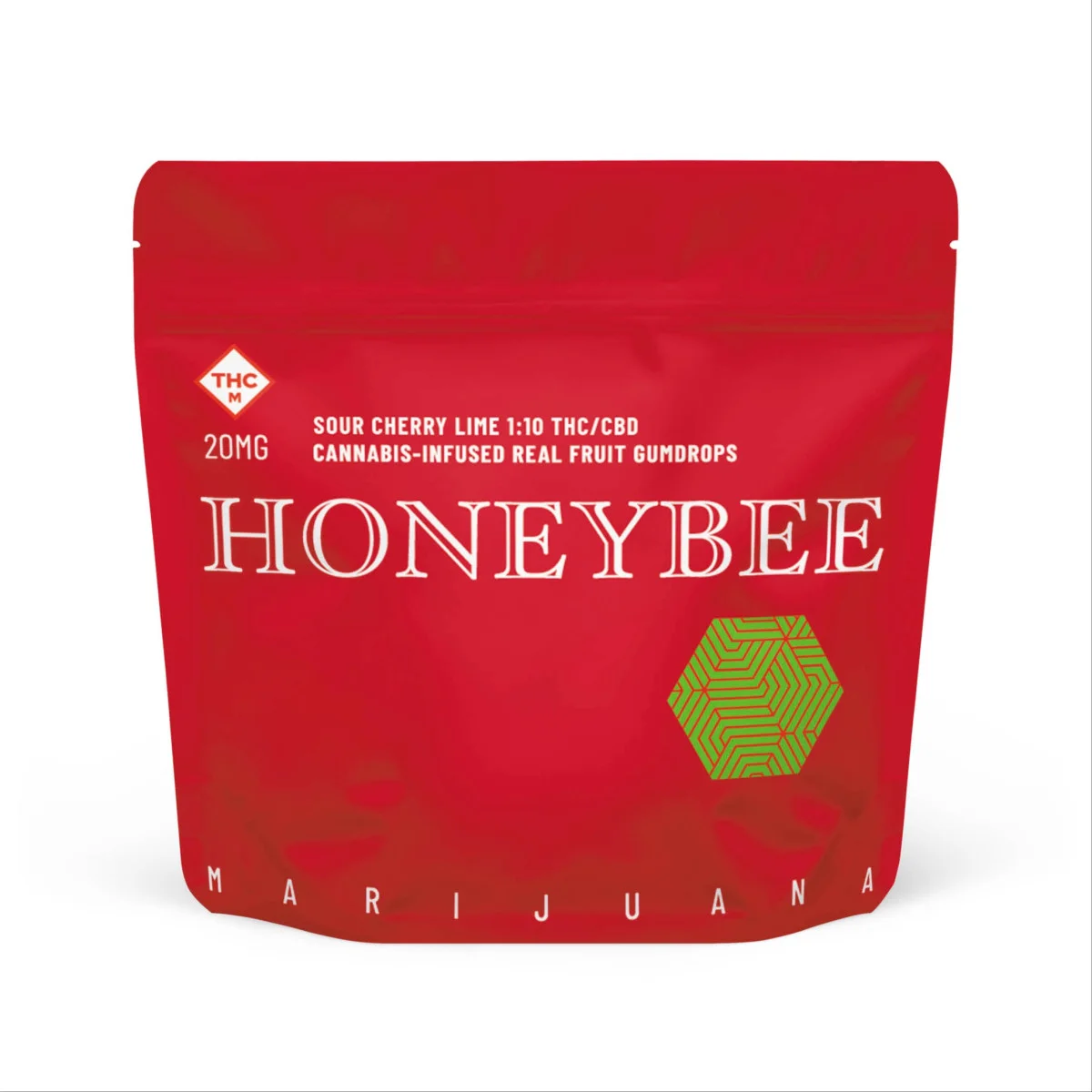 HONEYBEE 20mg Sour Cherry Lime 1:10 Gumdrops | Premium Cannabis at
