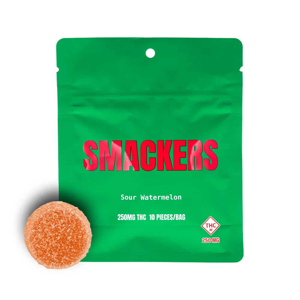 SMACKERS 250mg Sour Watermelon Gummies | Premium Cannabis at North