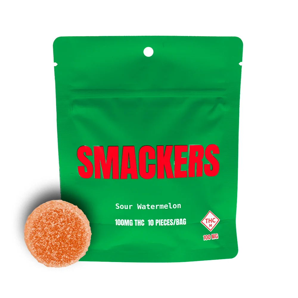 SMACKERS 100mg Sour Watermelon Gummies | Premium Cannabis at North