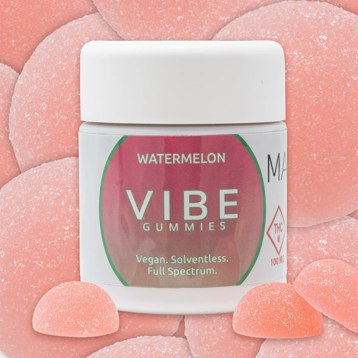 VIBE CANNABIS Vibe Cannabis 100mg Watermelon Vegan Live Rosin
