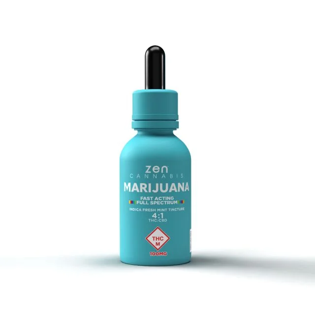ZEN CANNABIS 4:1 Indica Fresh Mint Tincture | Premium Cannabis at