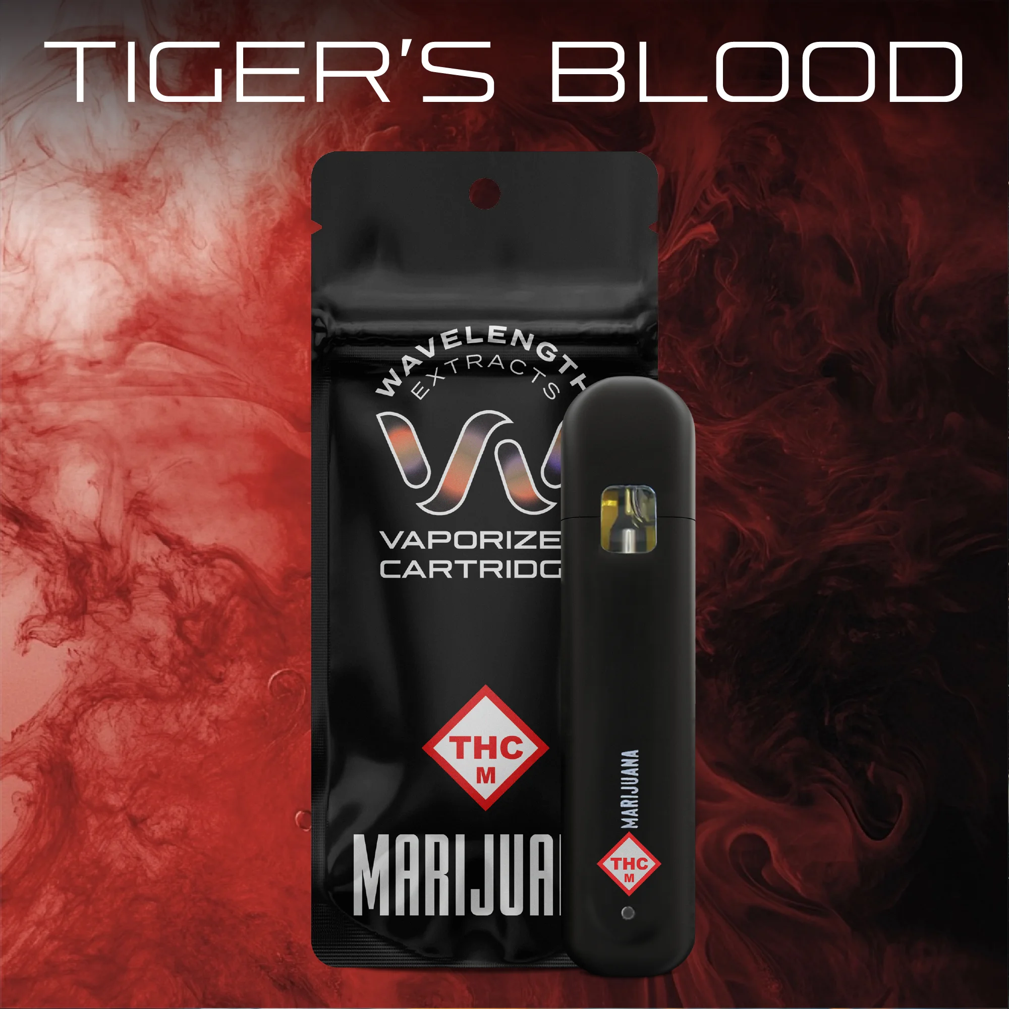 wavelength disposable vape EXTRACTS 2g Tiger's Blood Colour_Blue Color:ROse Pink Best Menthol Disposable Vape