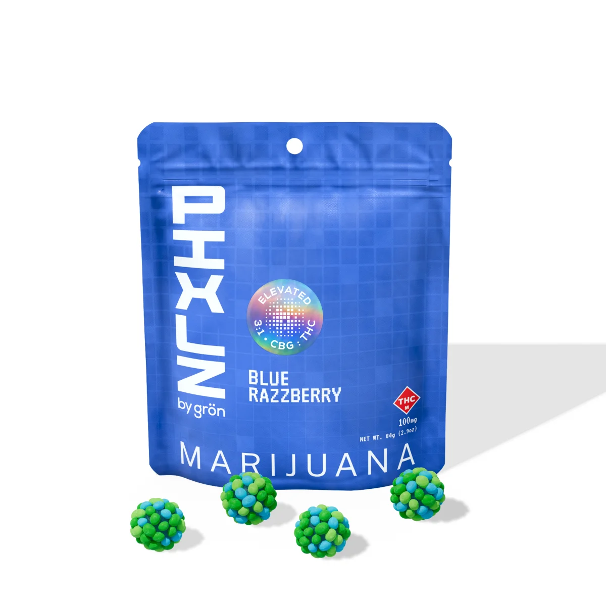PIXLZ 100mg Blue Razzberry 3:1 (cbg:thc) Candy | Premium Cannabis