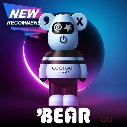 lookah bear 510 thread vape battery Lookah d9 disposable Colour:Violet Silk Kit Blue Sour Raspberry