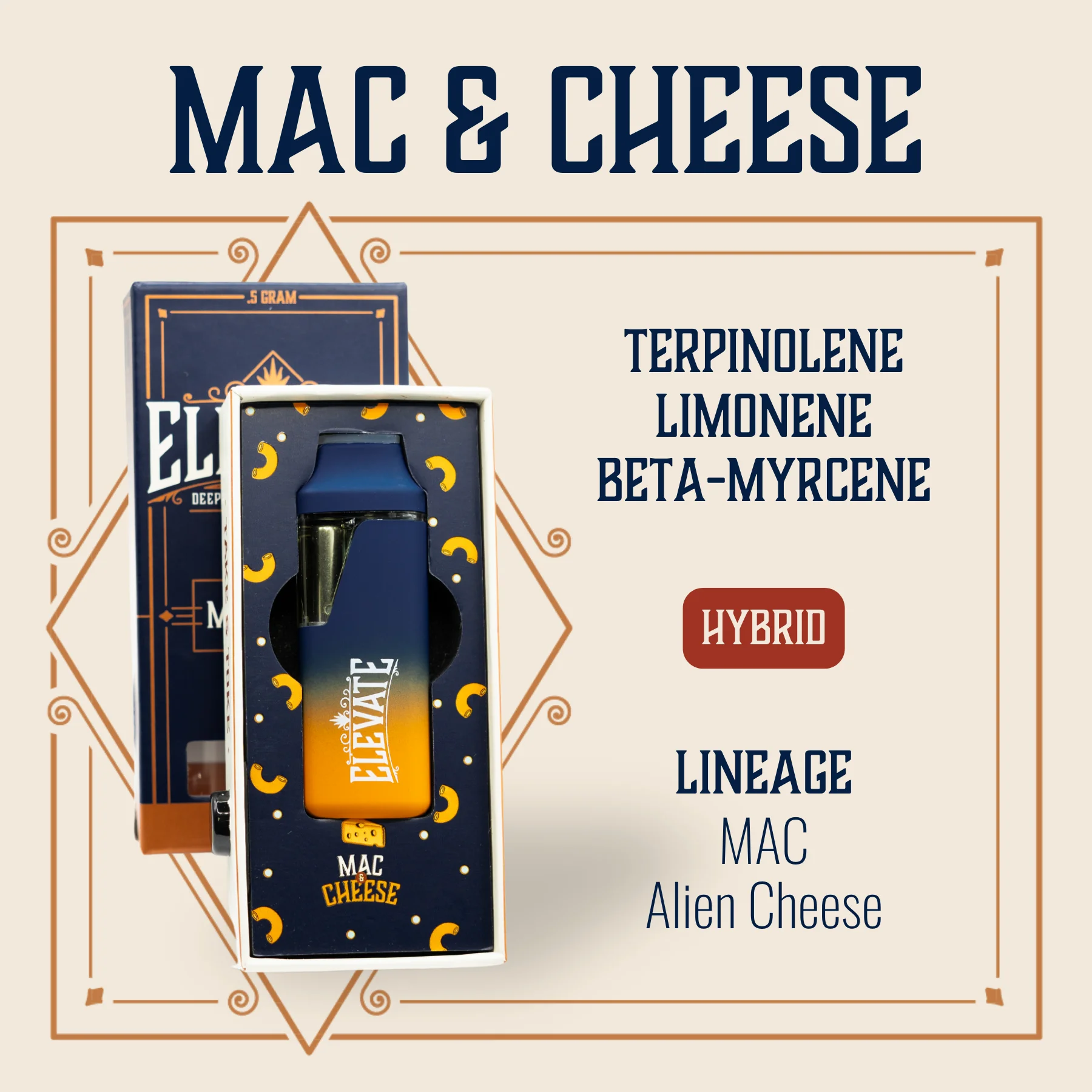1g Mac & Cheese Min-e-bar Disposable