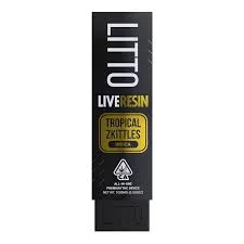 Filled Aio Live Resin - 1.00 G - 1 Serv - Litto - Black - Tropical Zkittles