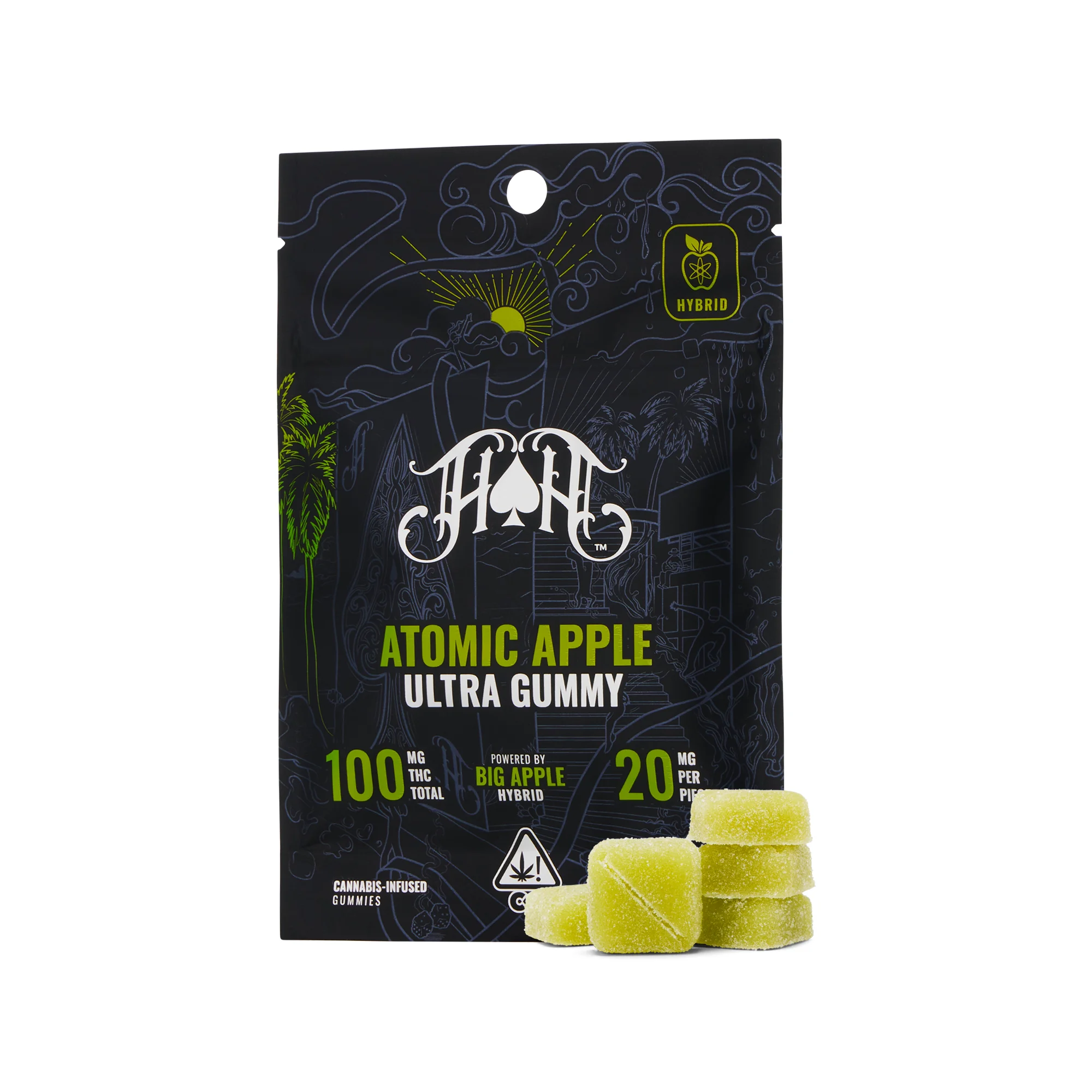 Atomic Apple Gummy (H) 100mg/5pk