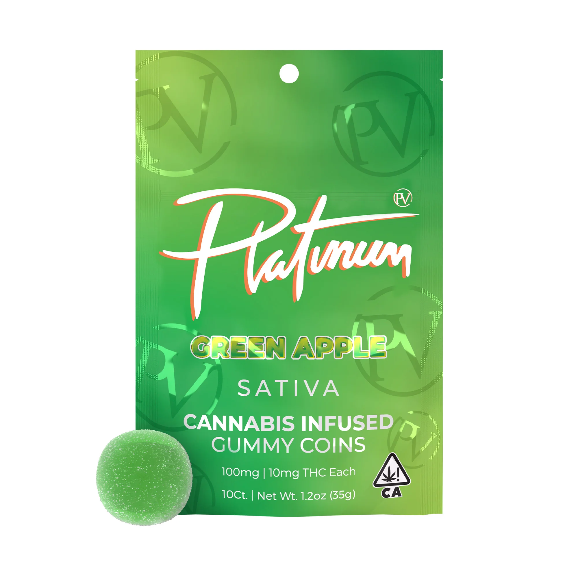 Green Apple Burst - Live Resin Gummy (S) (100mg)