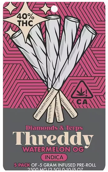Watermelon Og - Infused Joint 5pk (I) (2.5g)