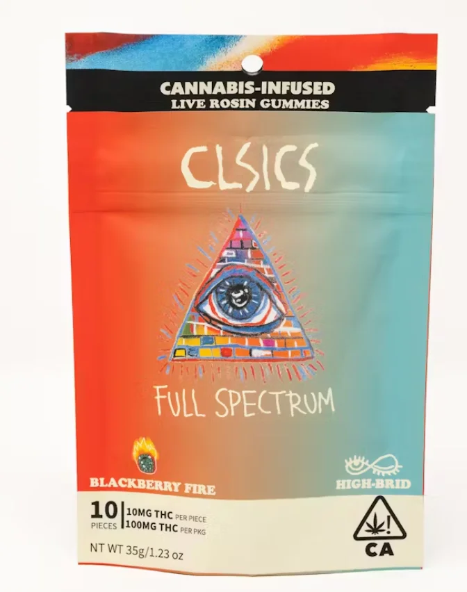 Blackberry Fire Live Rosin Gummies -10pk