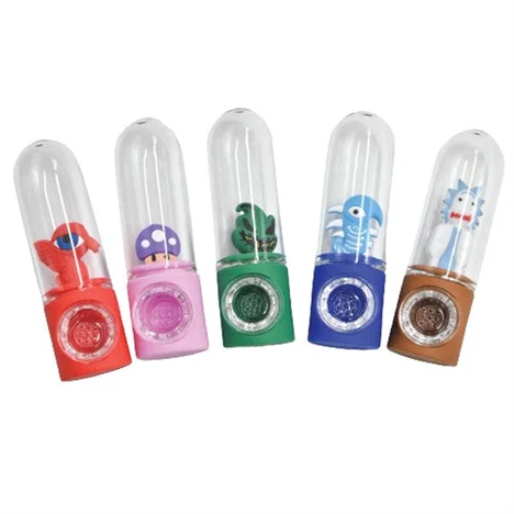 4" Glass Hand Pipe Chracter Design Hs-p174