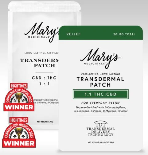 1:1 Thc:cbd Transdermal Patches 1pk