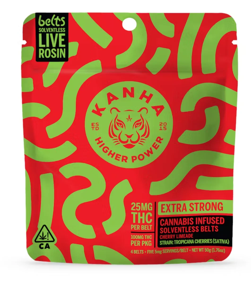 Cherry Limeade Nano Solventless Rosin Belts 100mg