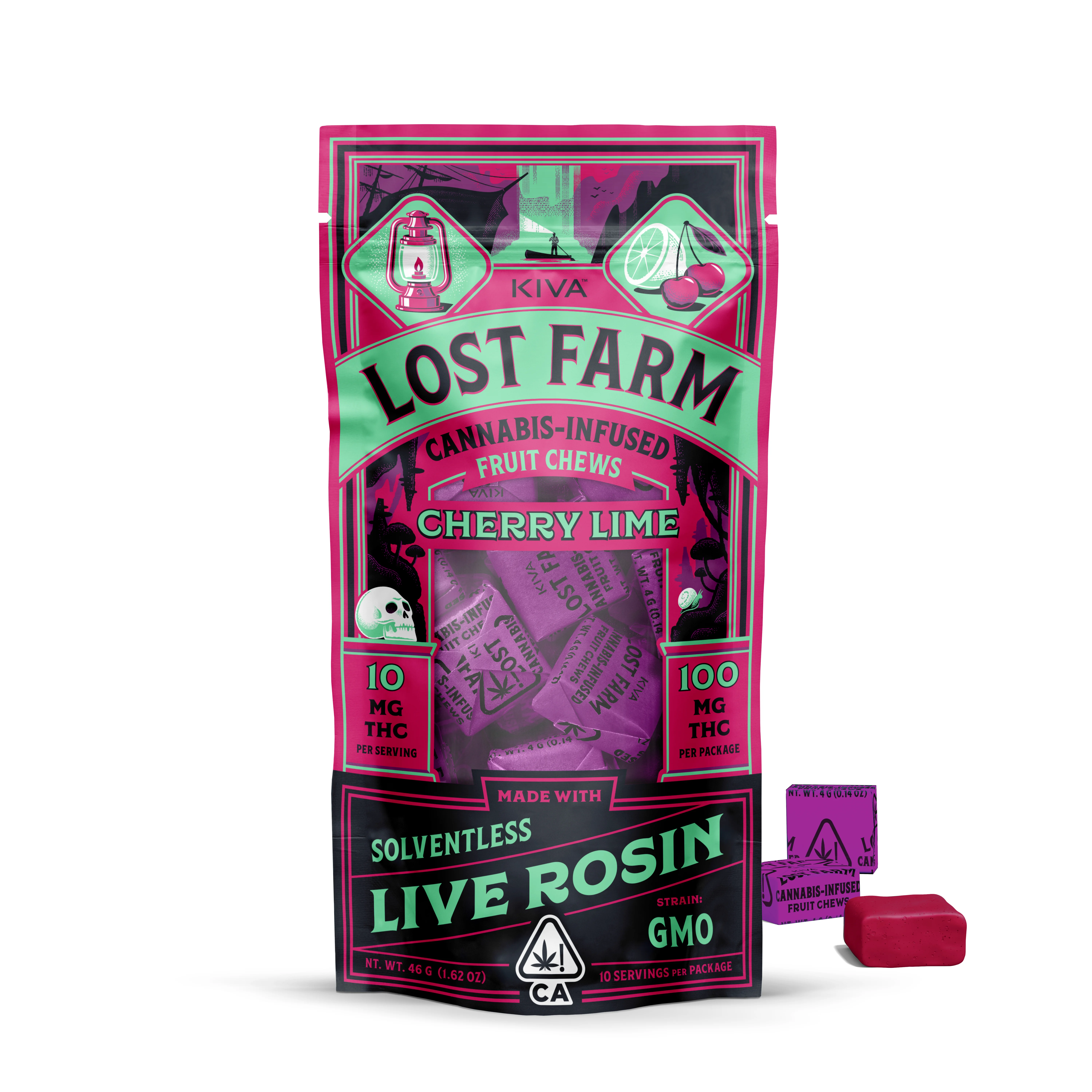 Cherry Lime Gmo Rosin Chews 10pk