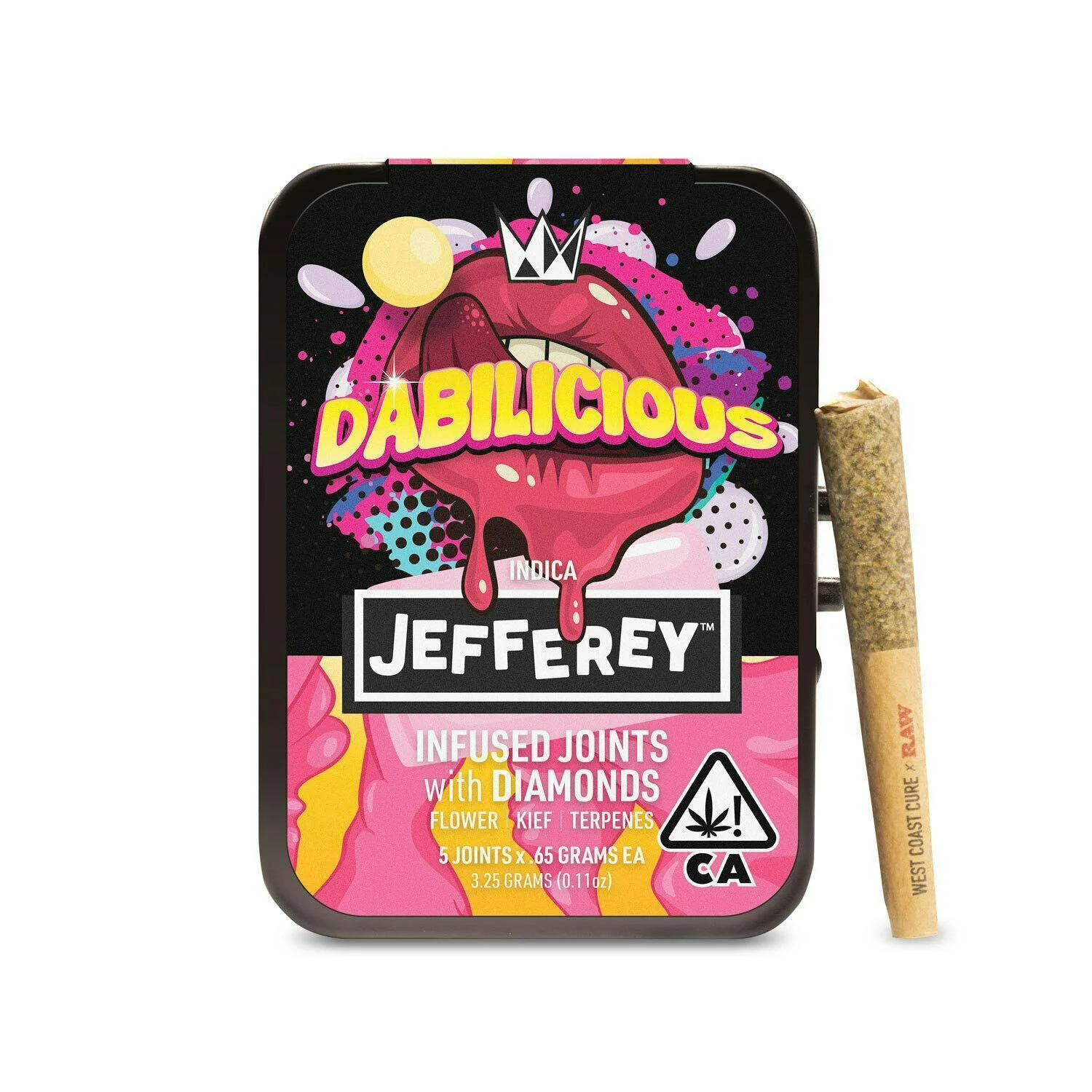 Dabilicious Jefferey Infused 5pk Prerolls