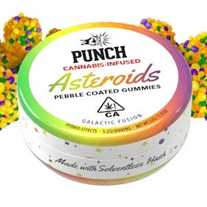 Galactic Fruit Punch Asteroid Gummies (100mg)