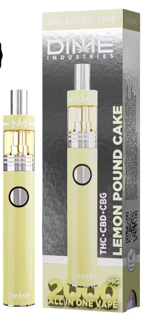 Lemon Pound Cake Aio Thc/cbd/cbg 2g