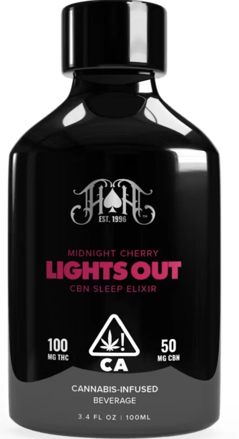 Midnight Cherry Lights Out Elixir Beverage 100mg