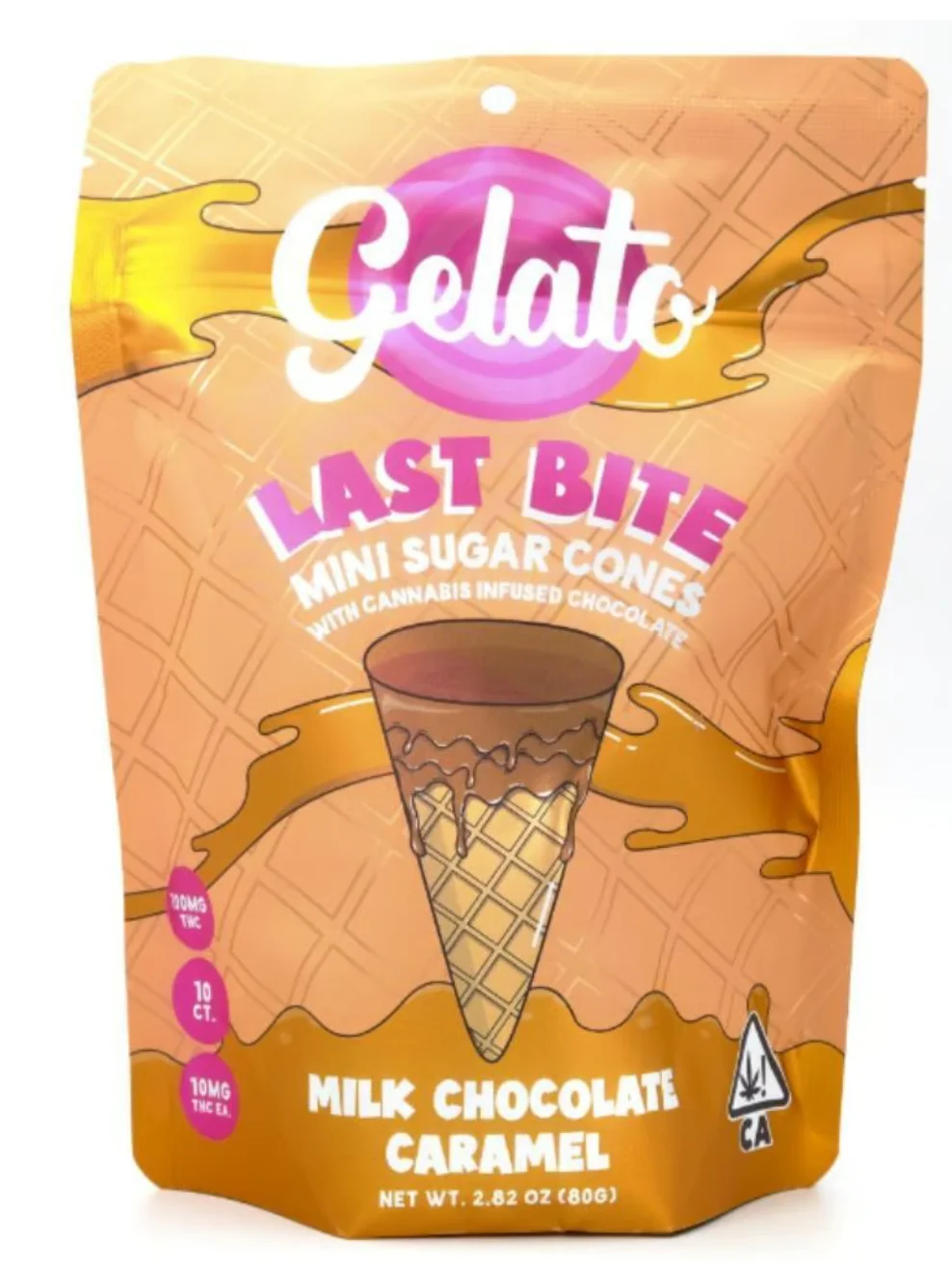 Milk Chocolate Caramel Cone 100mg