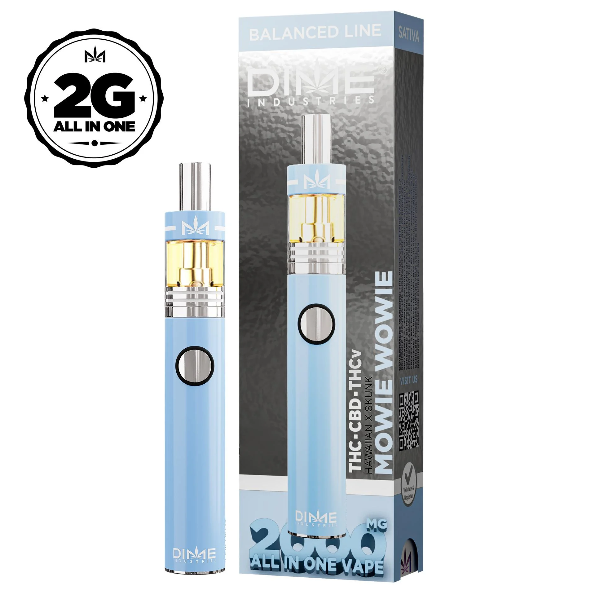 Mowie Wowie Aio Vape Thc/cbd/thcv 2g