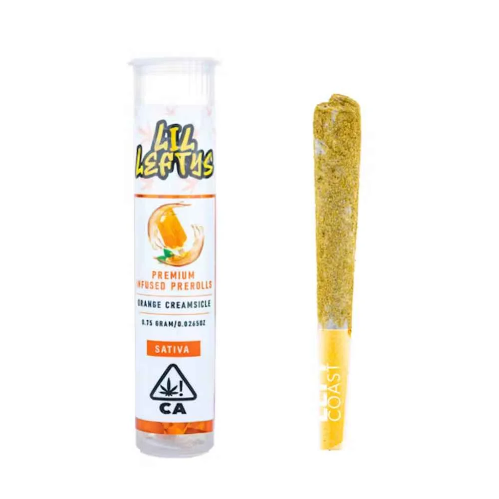 Orange Creamsicle Lil Lefty's Infused Pre-rolls .75g