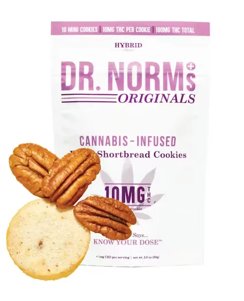 Pecan Shortbread Mini Cookies 100mg 10pk