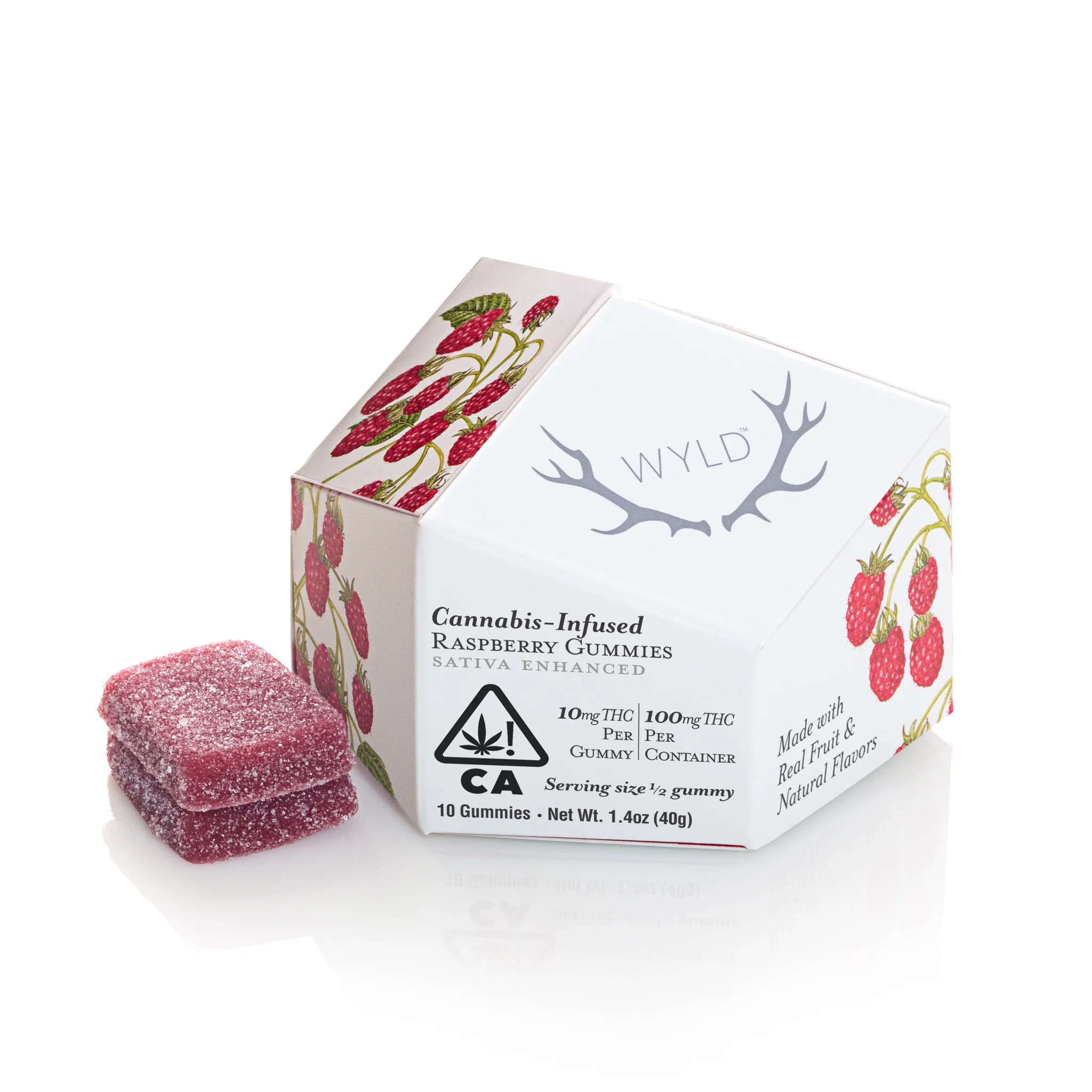 Raspberry Sativa Enhanced Gummies 100mg