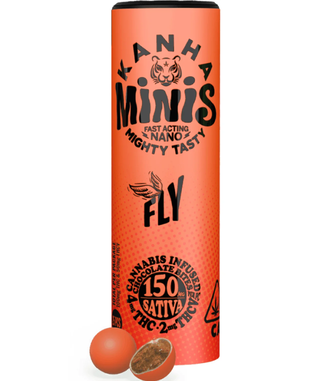 Sativa Fly Minis Chocolate - 2:1 Thc:thcv (25 Units X 4mg Thc : 2mg Thcv)