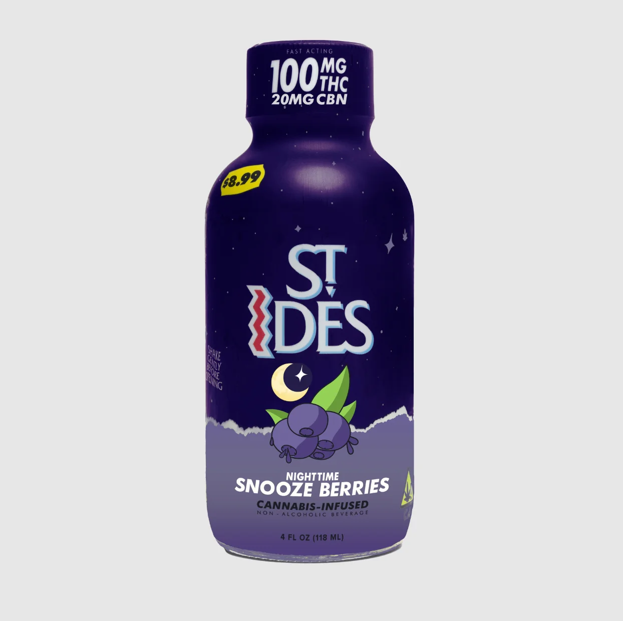 Snooze Berries 4oz Shot 100mg