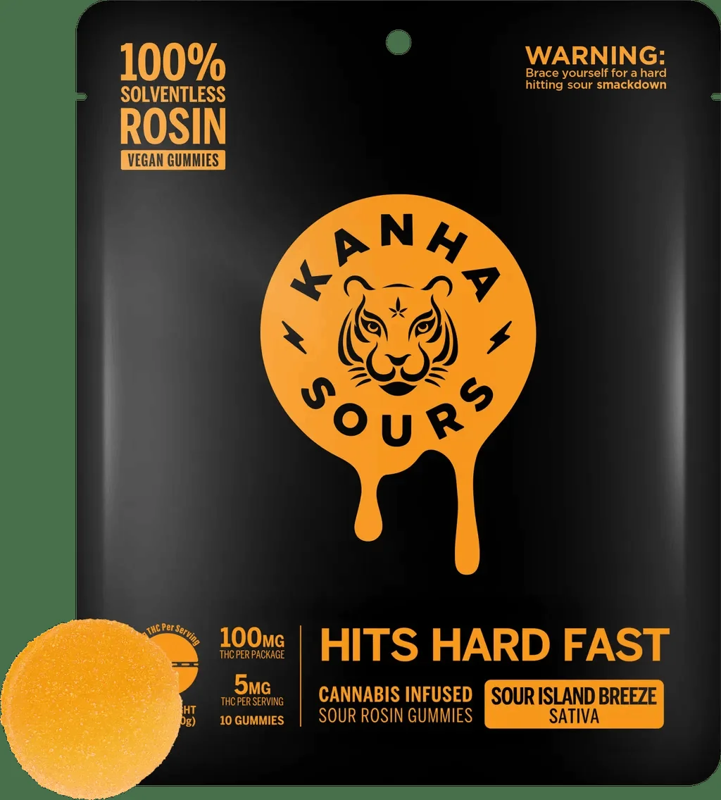 Sour Island Breeze Rosin Vegan Solventless 100mg Gummy Sour Island Breeze Rosin Vegan Solventless 100mg Gummy