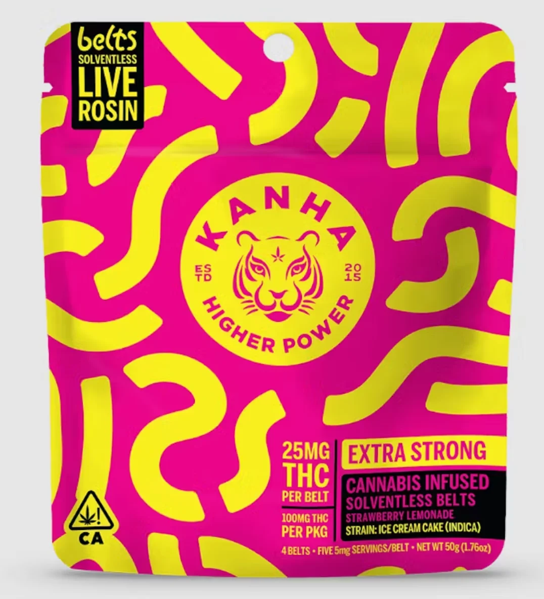 Strawberry Lemonade Nano Solventless Rosin Belts 100mg Strawberry Lemonade Nano Solventless Rosin Belts 100mg