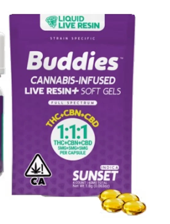 Sunset Thc:cbd:cbn 5mg:5mg:5mg Capsule 4pc