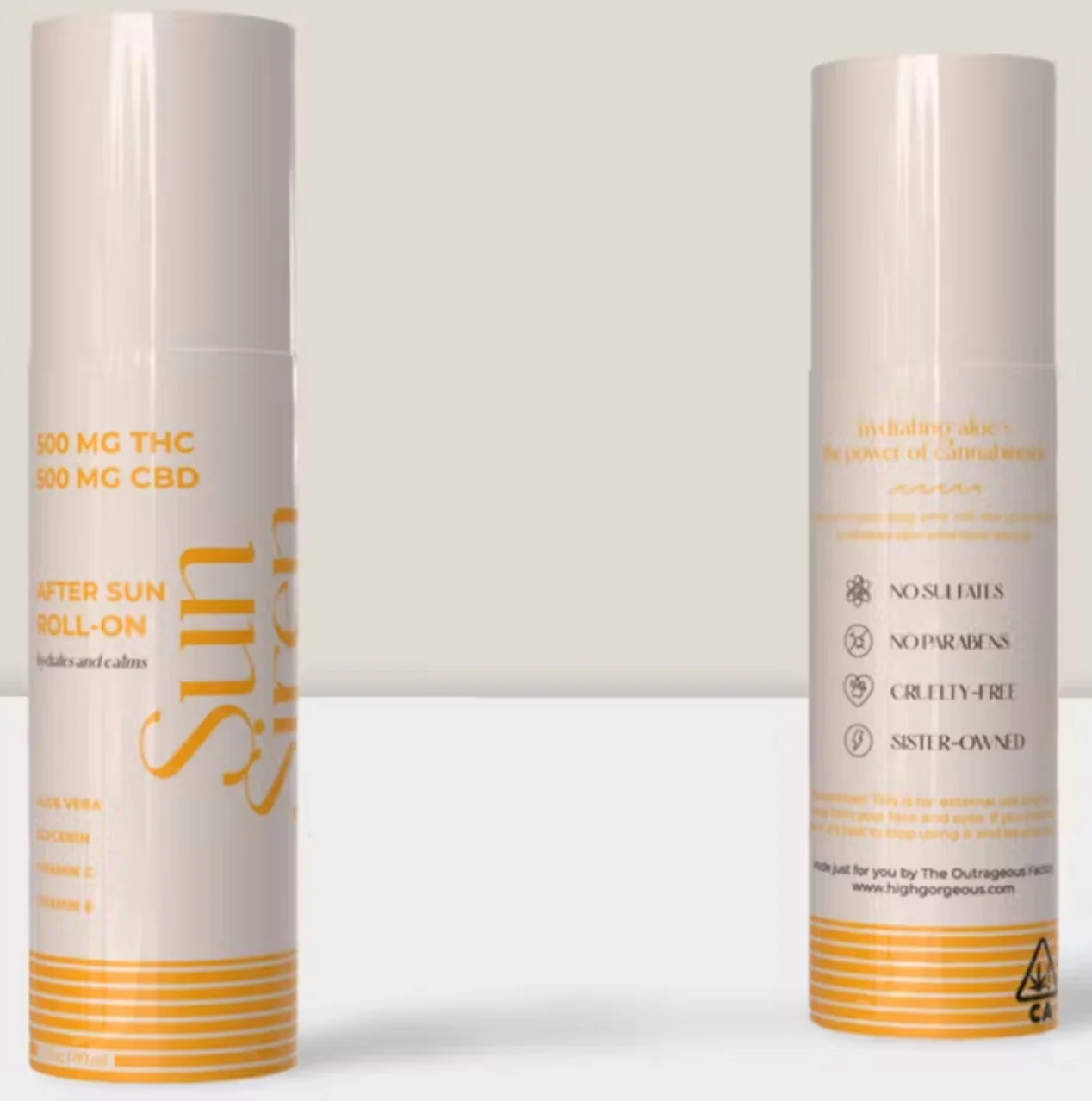 Sun Siren Roll-on 500 Thc:500 Cbd