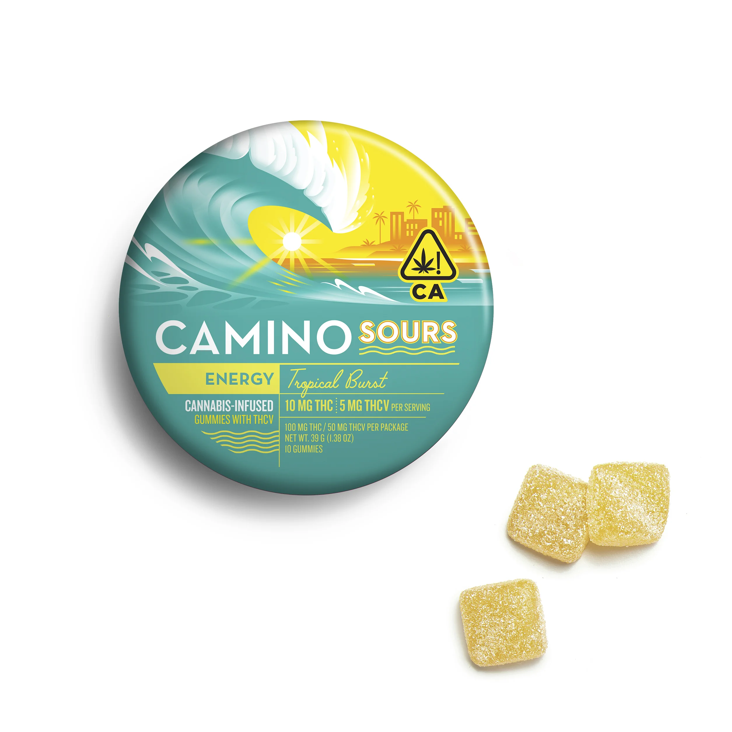 Tropical Burst Sours Thcv 2:1 20pk Gummies