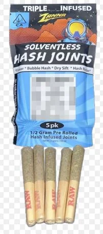 White Cherry Gelato Hash Infused 5pk Prerolls