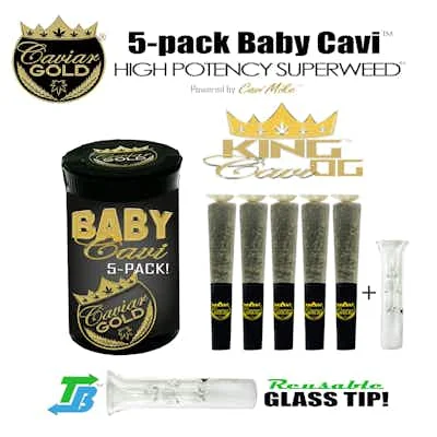 cloud chasers tobacco king CAVIAR GOLD Cloud Chaser 5pk Prerolls