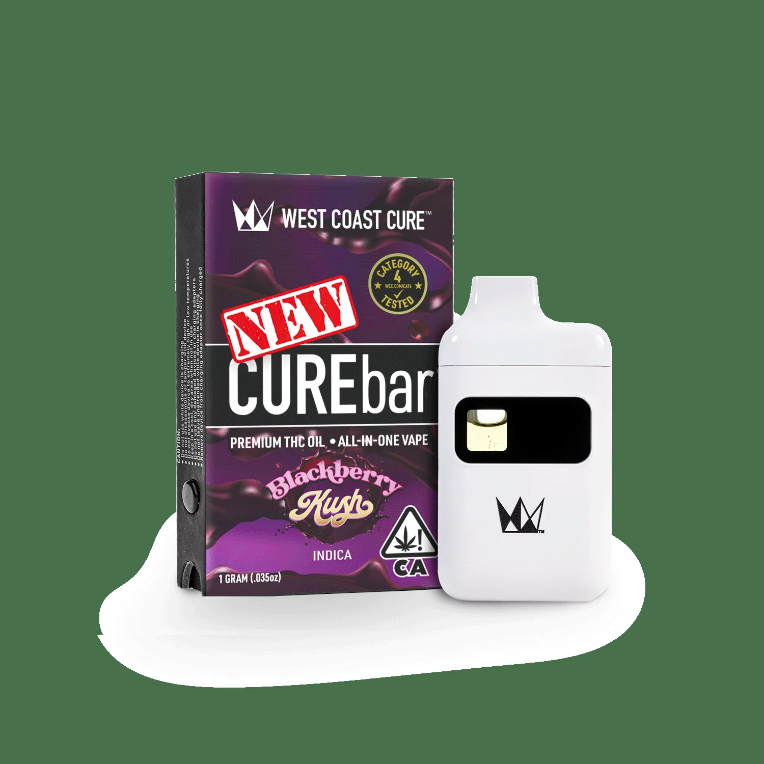 Blackberry Kush 1g Curebar Aio