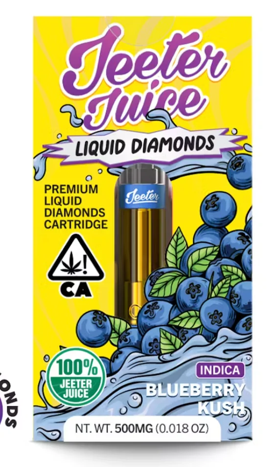 Blueberry Kush Liquid Diamond 1g Cart