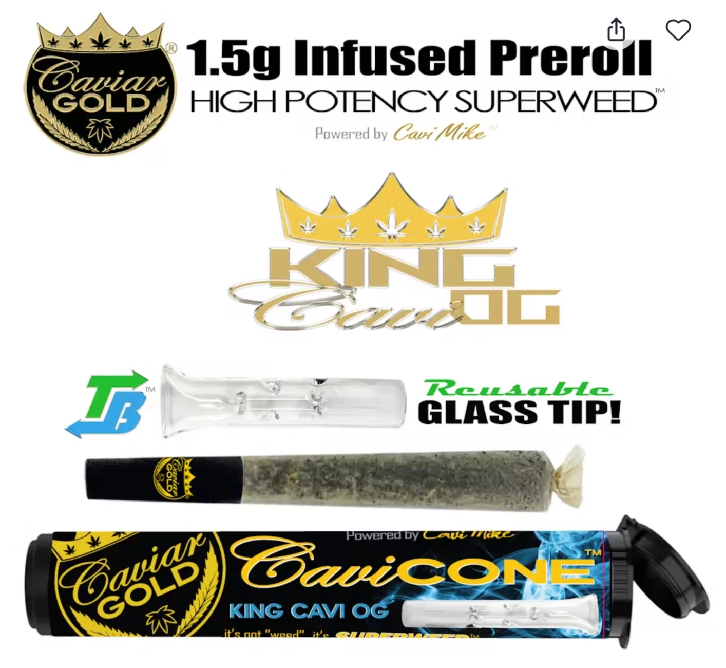 King Cavi Og Infused Preroll 1.5g