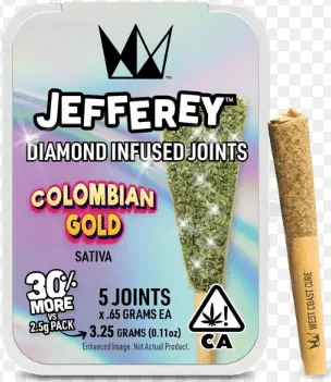 Colombian Gold Jefferey Infused 5pk Prerolls