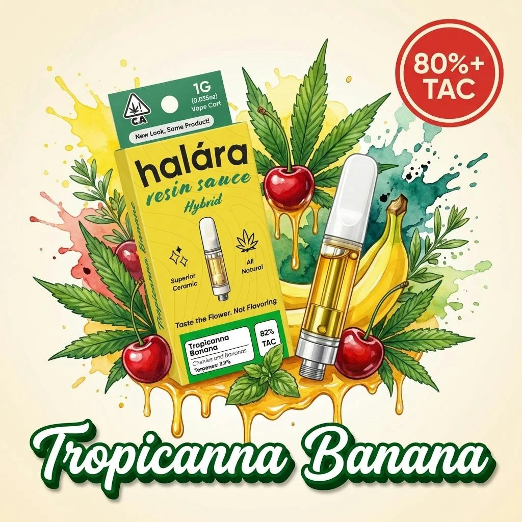 Tropicanna Banana Live Resin Sauce 1g Cart