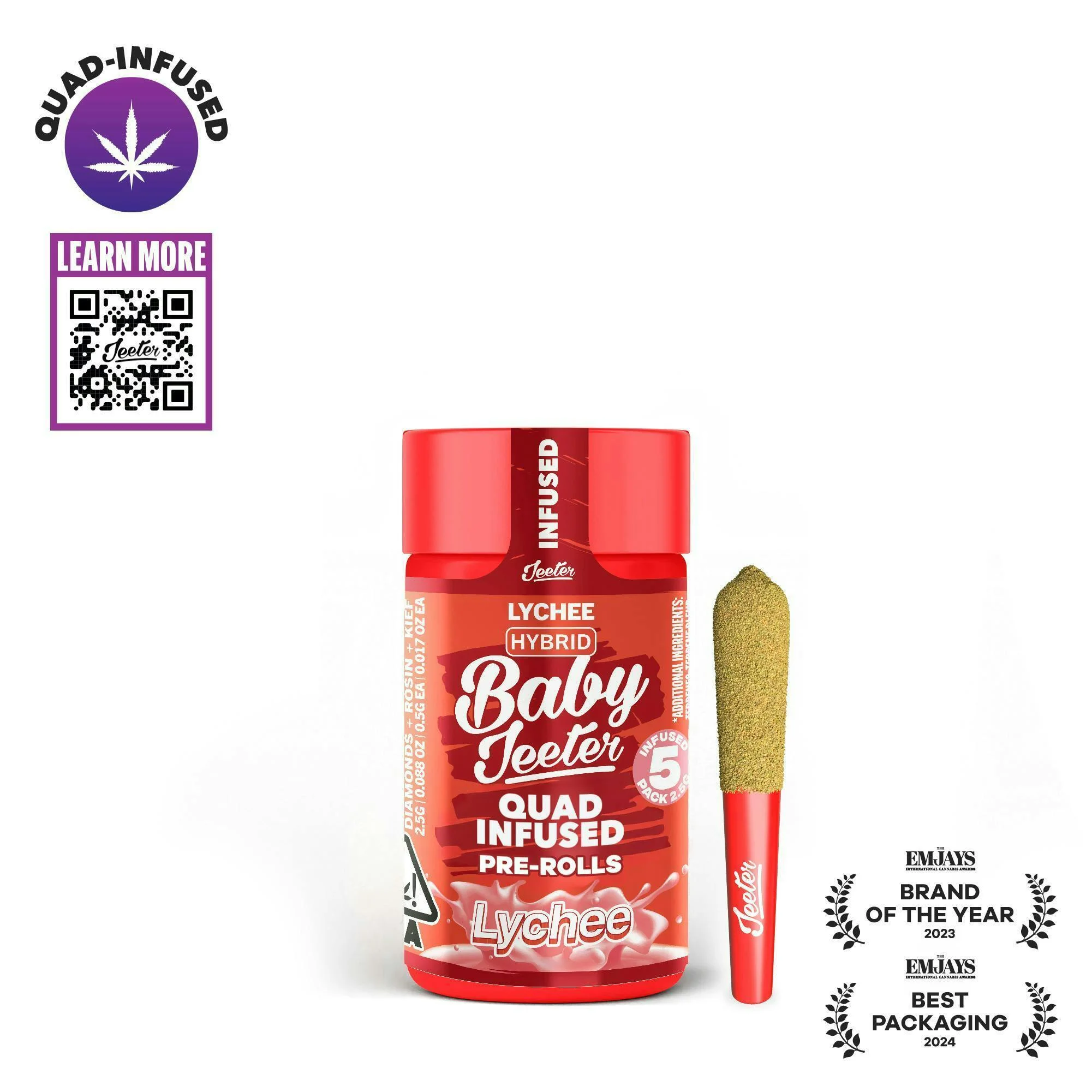 Lychee 5pk Infused Prerolls
