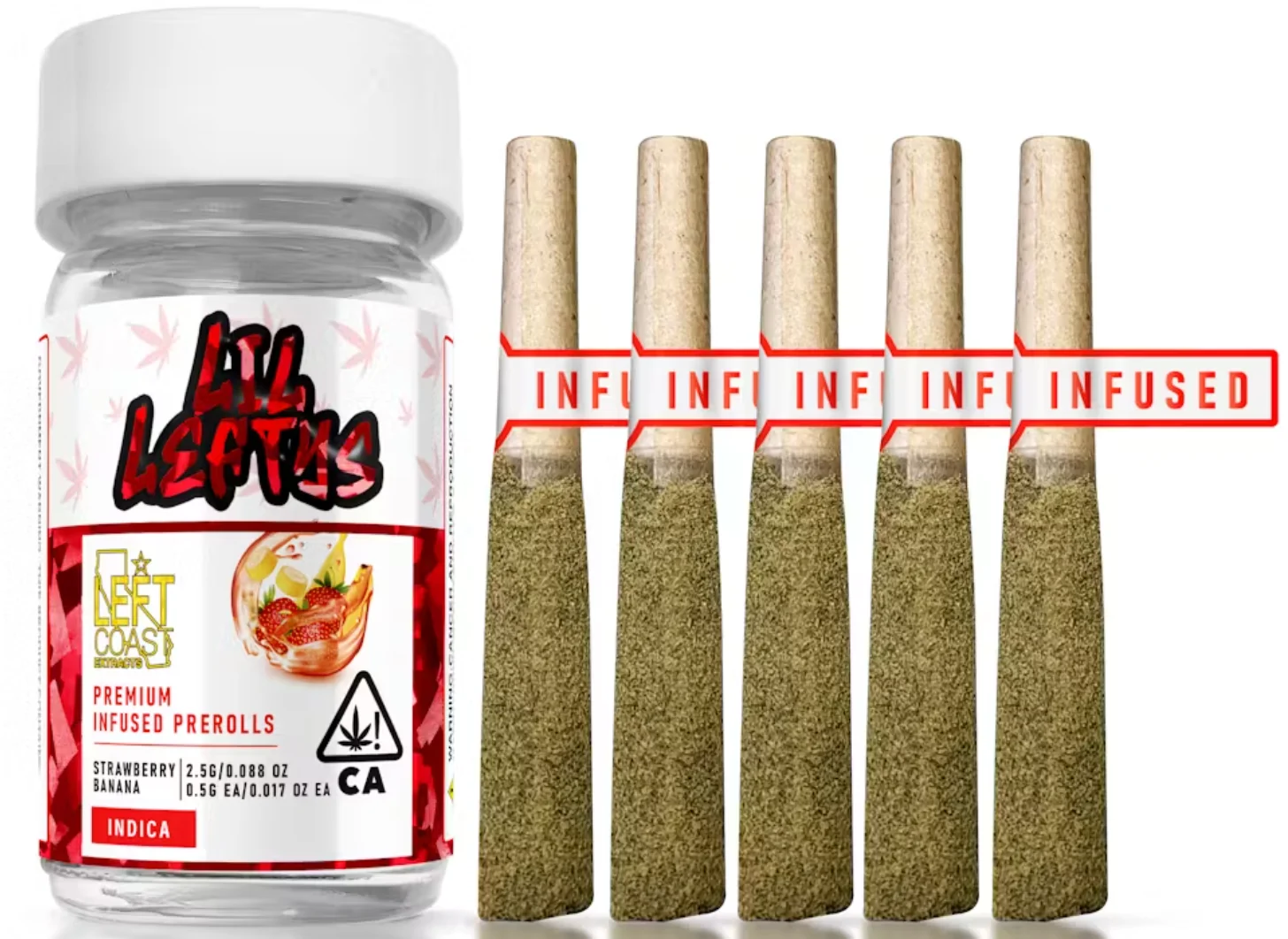 Strawberry Banana 3.75g Jar Infused Pre-rolls 5pk